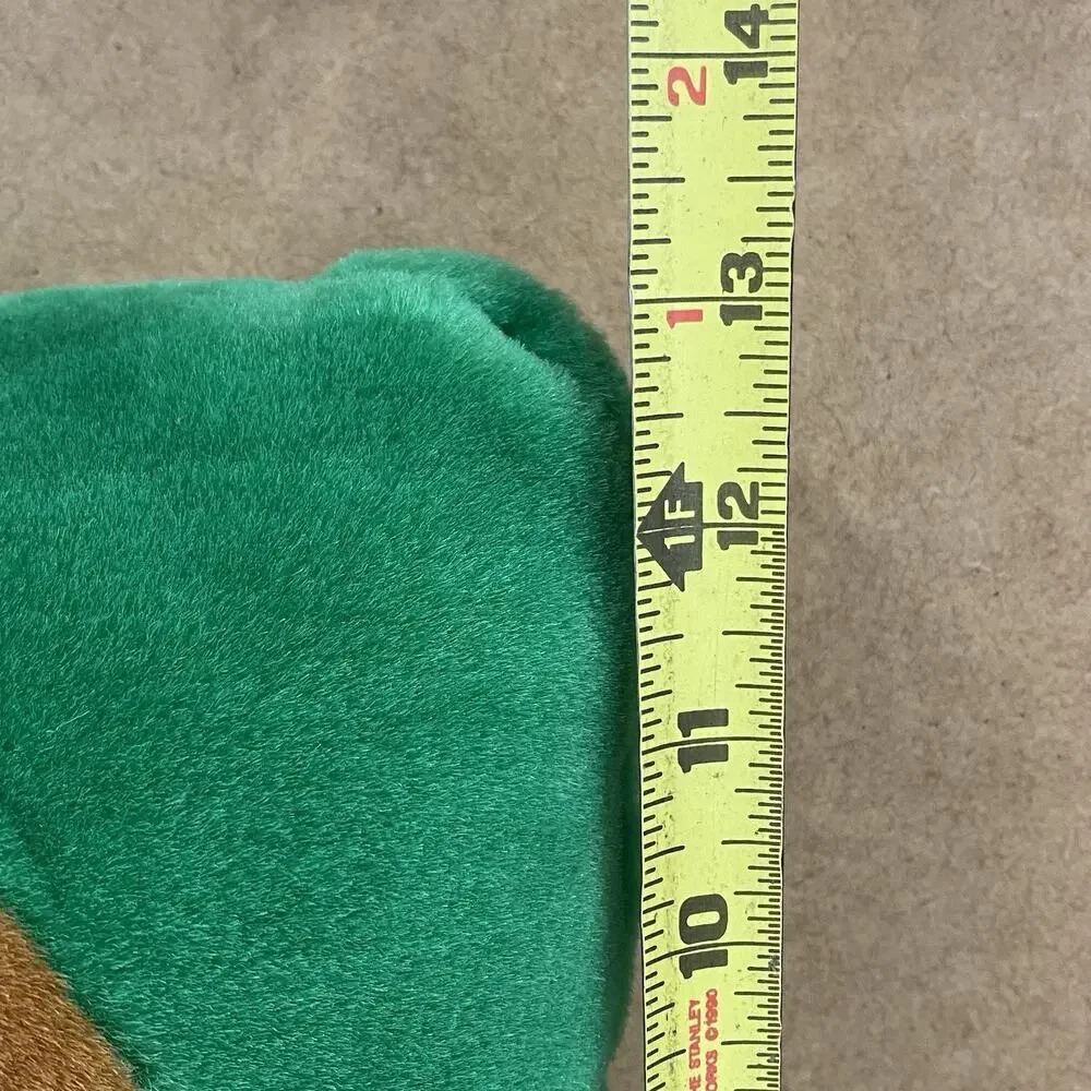 Vintage Scooby Doo 3D Plush Throw Pillow Green 90s Kids Room Decor